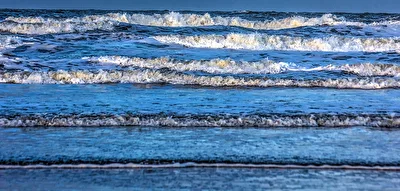 Winterbrandung über der Sandbank