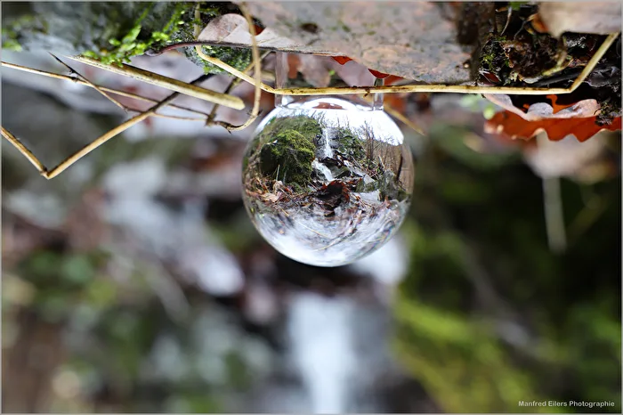 A waterfall