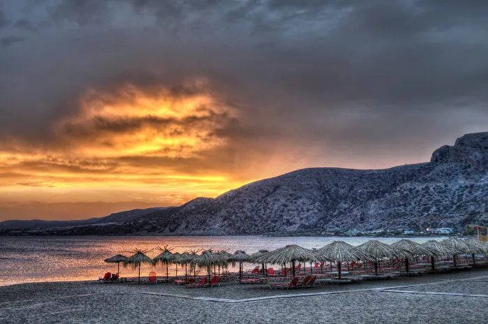 Sonnenuntergang am Strand