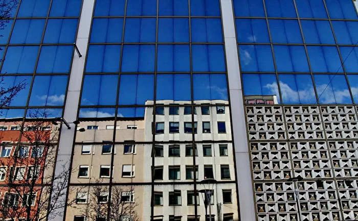 reflected