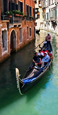 klassische venezianische Gondel