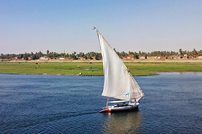 Boote / Segelboot auf dem Nil
