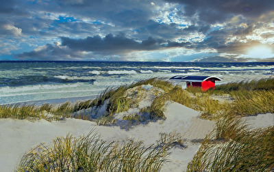 Kontrast am Meer