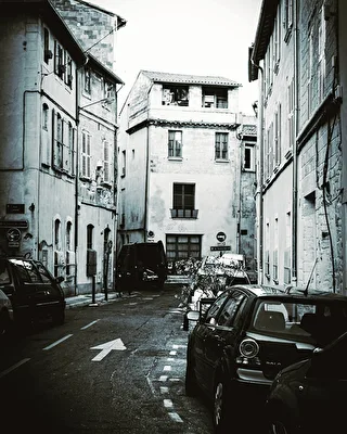 Unbekannte Gasse in Avignon