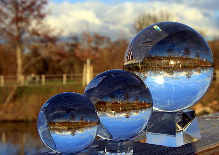 Spiegelung an einem See.