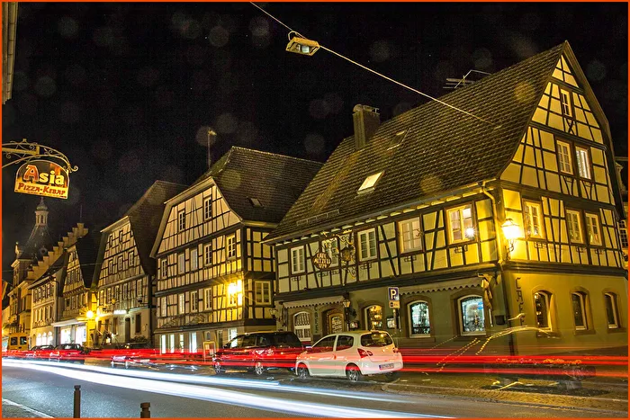 Night traffic through Zell