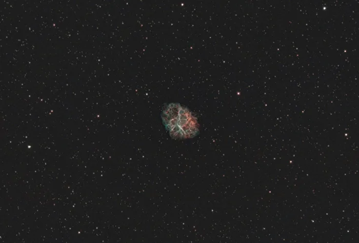 Crab Nebula M1 in the constellation Taurus