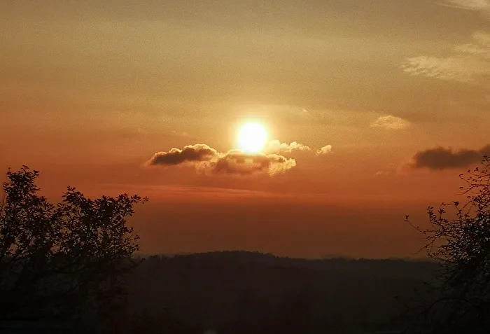 Just before sunset!