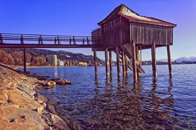 Bootshaus am Bodensee