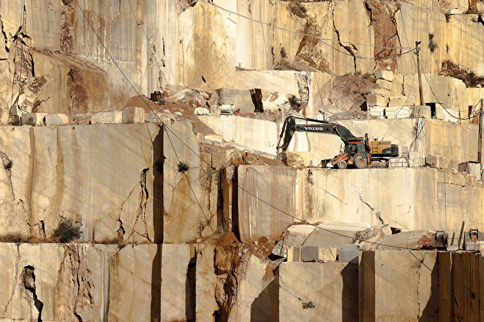 Abbau von Granit
