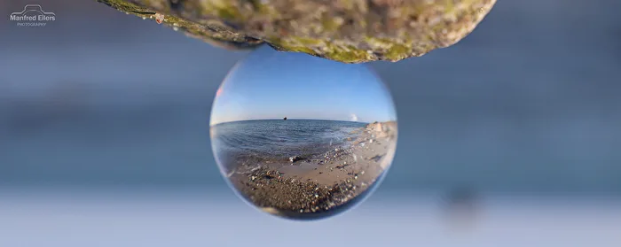 Fotografia con sfera di vetro
