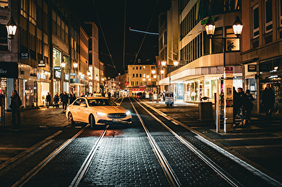 Nachtszene Schönbornstraße