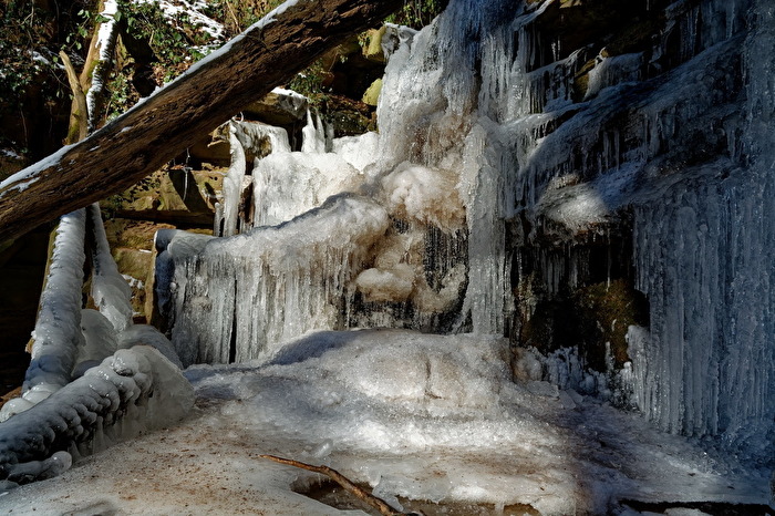 Vereister Wasserfall