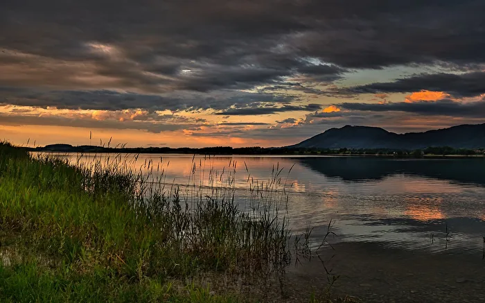 Sonnenuntergang am Forggensee