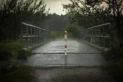 Auch Starkregen hat seinen Reiz . . .