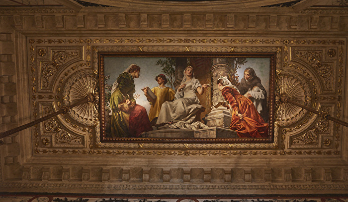 Deckenmalerei, Eingangsbereich vom Haus Stock im Eisen.