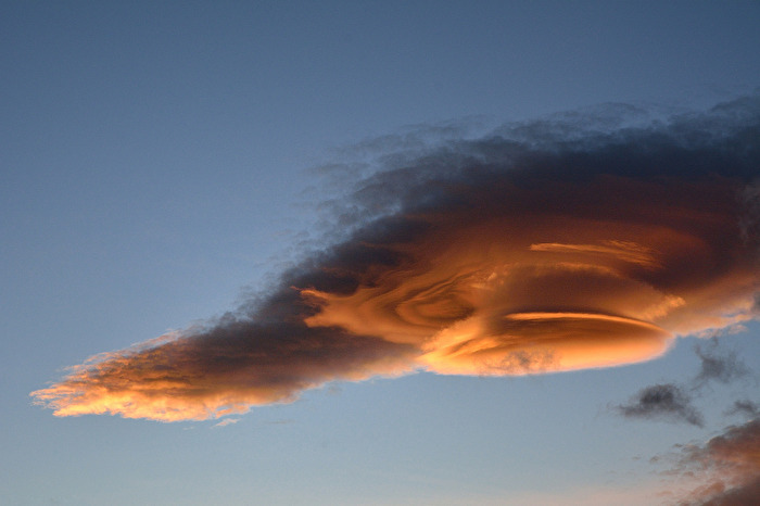 Tramontan-Wolke am Abend