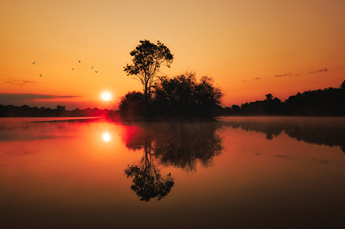 Sonnenaufgang am Fermasee