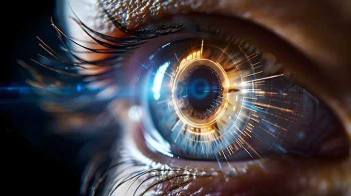 Prismenlichter Sehen Abstrakte Technologie Augen