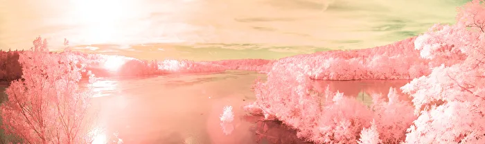 Infrarot Landschaft - welcome to the pink planet
