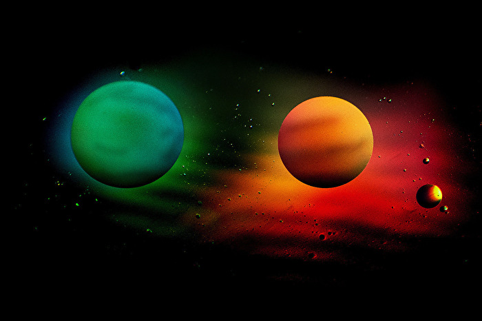 Oeltropfen Universum