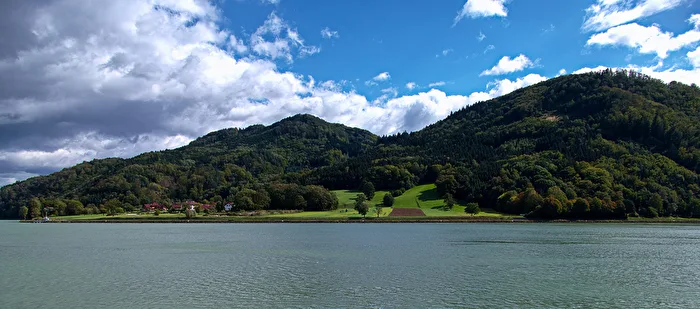 River landscape on the Danube