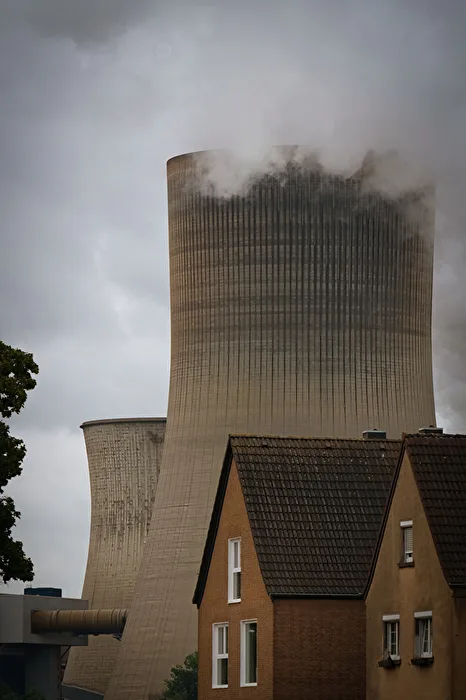 The cooling towers in immediate neighborhood
