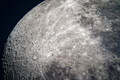 Detailaufnahme Mond Mond