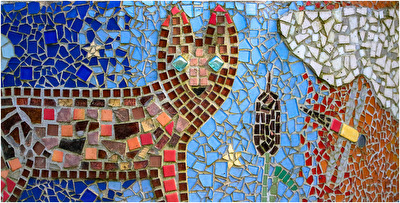 Wasserschöpfstellen-Mosaik