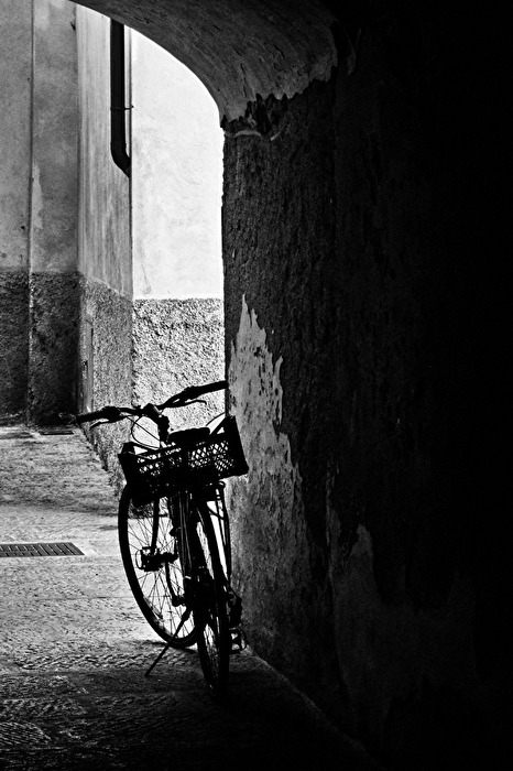 Black Basket on a Black Bike