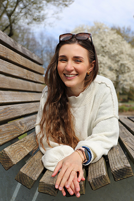 Den Frühling genießen, mit Kim.
