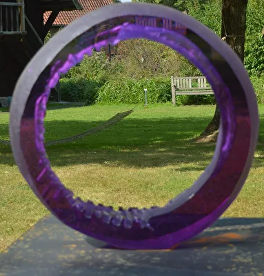 Blick durch den verschwommenen Ring