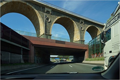 Auf der A17 in DT