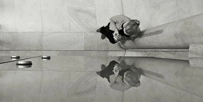 from above