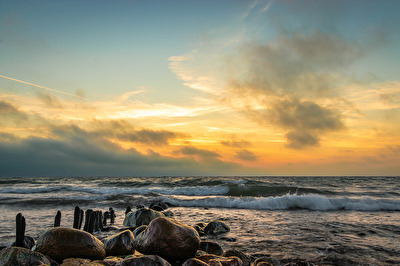 Früh Morgens am Strand