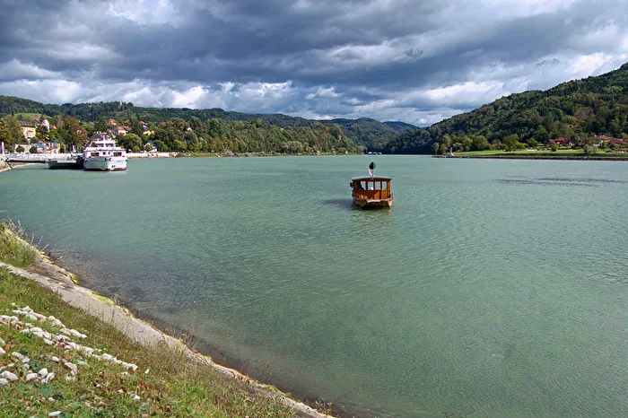 Bicycle ferry on the Danube